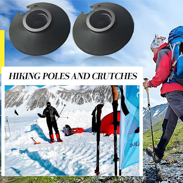 Vandrestangs Kurv, 4 stk. Udskiftnings-Sne Drag Vandrestangs Spidsbeskytter til Vandring Vandrestange til Nordic Walking Stick Vandring