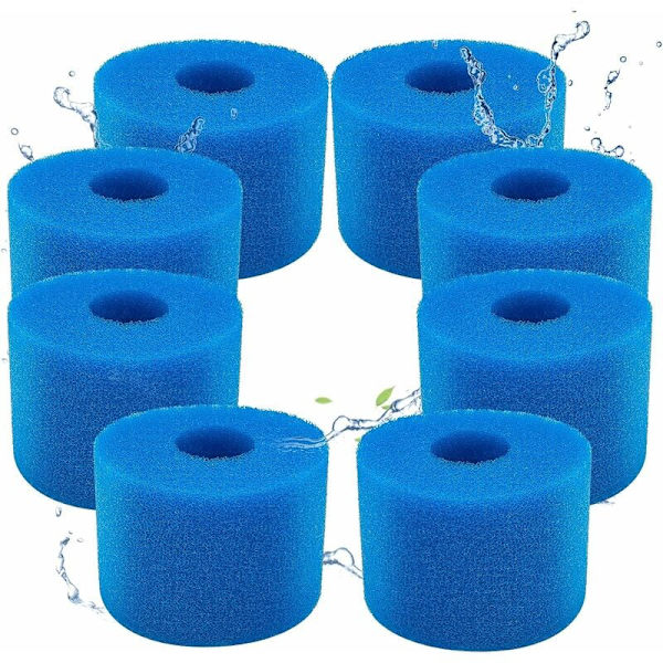 Sæt med 8 skumfilter til Intex Type S1 - Skumfilter
