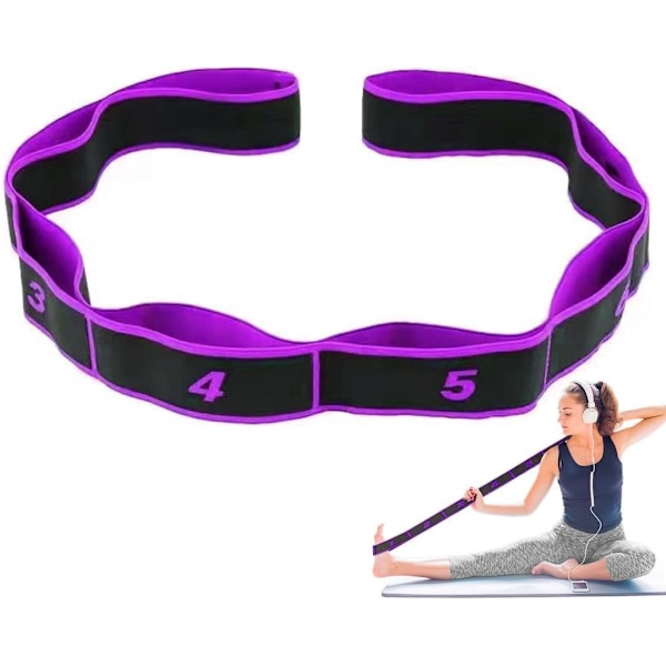 Elastinen Lihasnauha, Elastinen Urheilunauha 8 Vahvuustasoa Elastinen Lihasnauha Kuntosalille, Fitnessille, Pilatesille, Joogalle, Harjoittelulle, Vastusnauha Elastinen Fitn