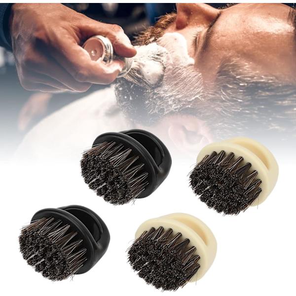 Pieces Knuckle Mustasje Børst Skjegg Mann Finger Styling Ansikt Myk Hår Feie Barber Kam Sett Stell Rund Oppbevaringsboks Gave Størrelse Daglig Pleie Naturlig