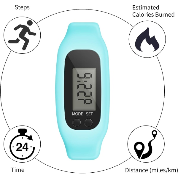 Fitness Tracker Watch,Simply Operation Walking Running Stegräknare