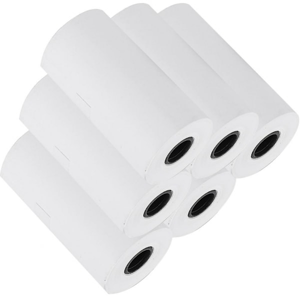 Termisk kvitteringspapir 57x30mm 6 ruller for liten skriver Profesjonelt utskriftstilbehør