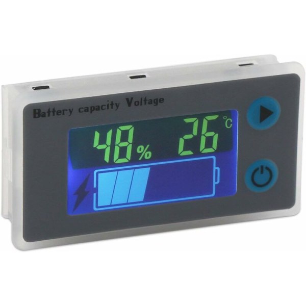 10-100V Batterikapacitetsmonitor Programmerbar Spänning Batterinivåmätare