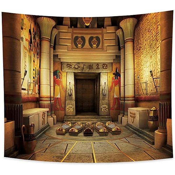 95x75cm Gammel Egyptisk Gobelin Sfinx Anime Etniske Mønstre I