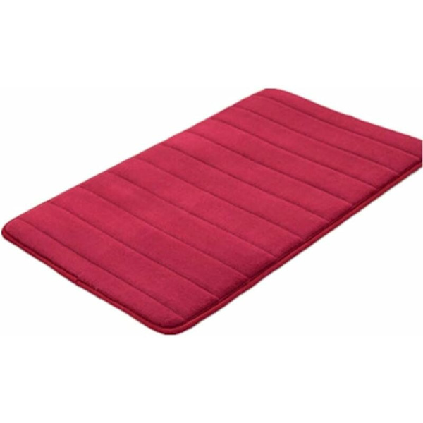 Badrumsmatta duschmatta absorberande och halkfri tvättbar badrumsmatta, fluffig och mjuk komfort badrumsmatta badkarsmatta röd, 30x50cm