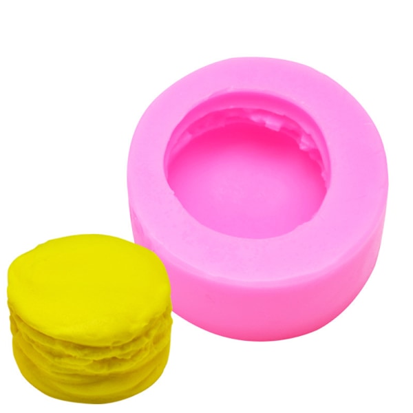 1PC 3D Macaron Silikonform Fondant Choklad Tårta Dekorera B