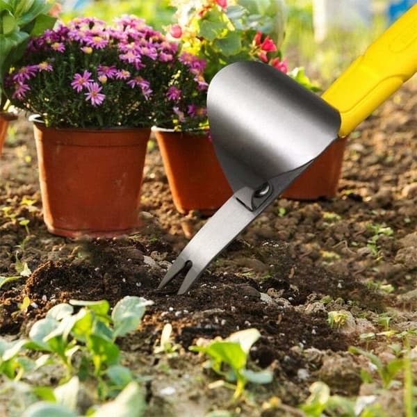 Manuell hageugraser, mini ugressspade, rustfritt stål W
