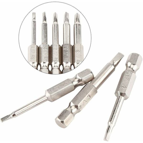 5PCS Triangular Head Magnetisk Skrutrekker Bits Sett S2 Stål 1.8mm
