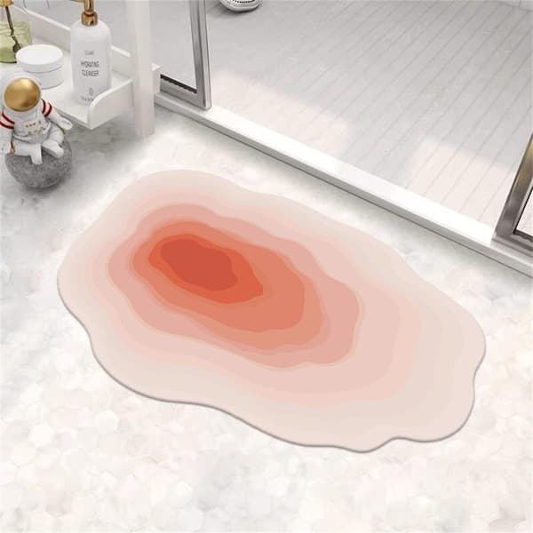 Superabsorberende tynn søt gradient baderomsmatte vaskbar sklisikker