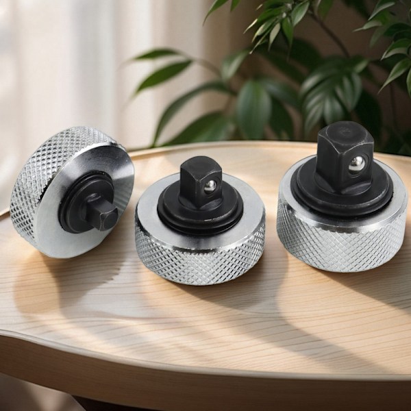 3 kpl Mini Terästä Kääntyvä Rattaallinen Hylsyavain, Sormirattaallinen Hylsy, Kääntyvä Rattaallinen Kahva 1/4 3/8 1/2 Tuuman Veto, Kompakti Venttiilirunko