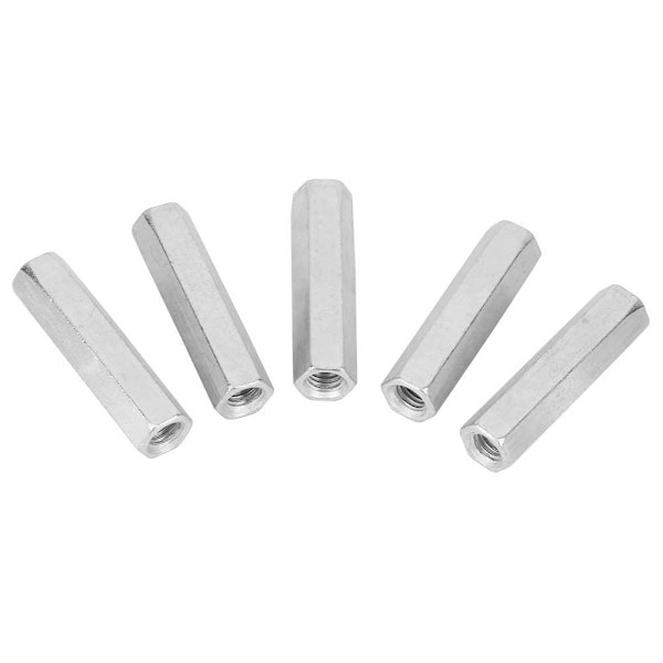 Set med 5 lange sinkeskruer med sekskantmutter for koblingsstang M8 x 50