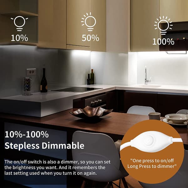 Stikkontakt under skabsbelysning 2 garderobelamper LED-stribelys