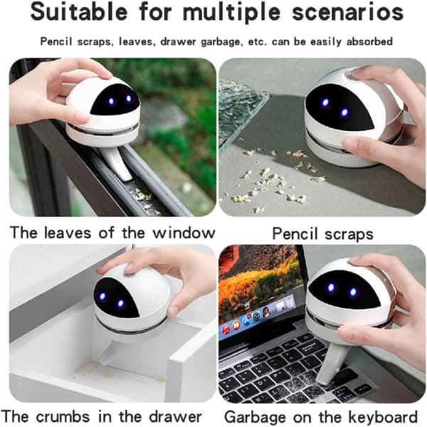 Mini trådlös dammsugare USB-laddningsbar dammsugare