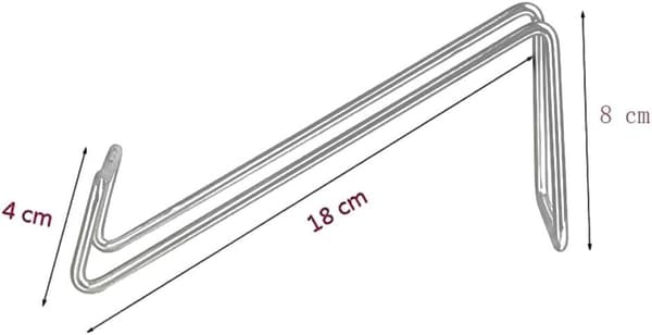 Sæt med 4 Vinreoler, Metal Vinreol Stativ (Sølv)