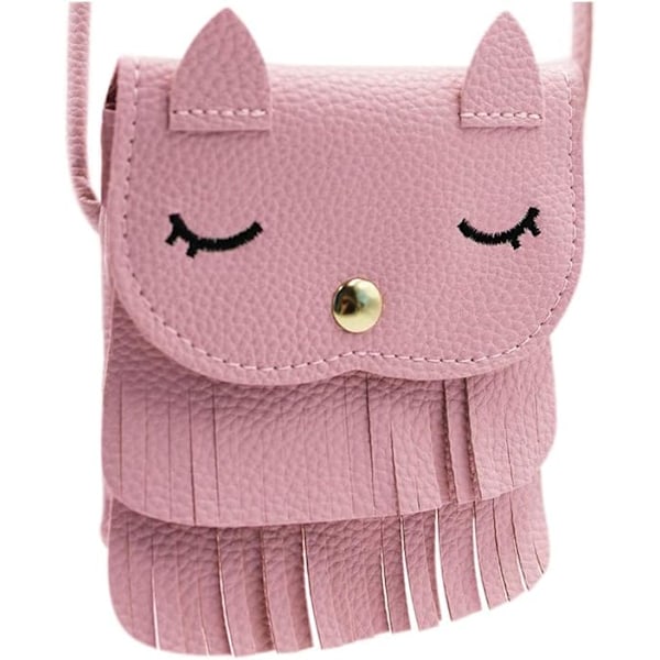 cat tassel shoulder bag small coin purse messenger bag for kids girls