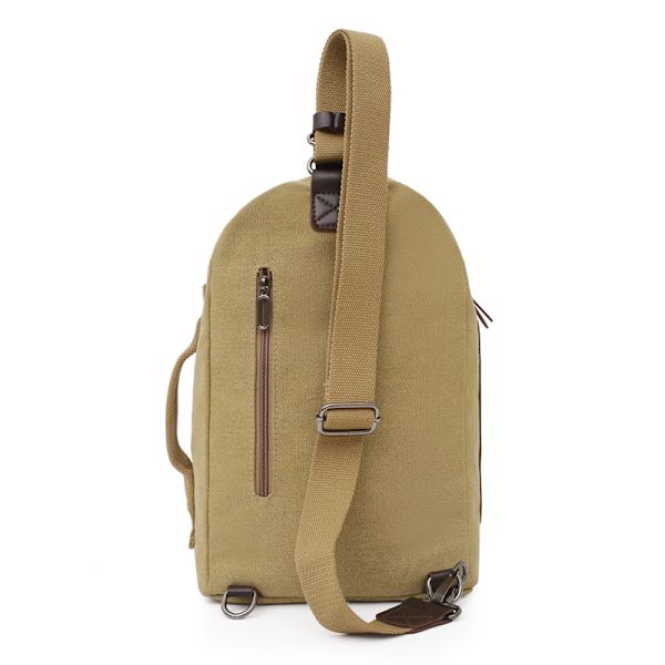 Canvas Sling Bag - Lille Crossbody Rygsæk Skulder Casual Daypack Rygsæk til