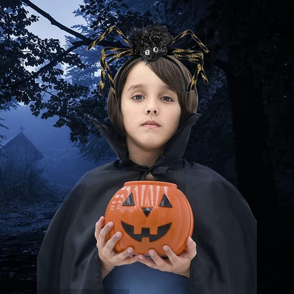 Edderkopphatt Hodebånd, Halloween Kostyme Heks Edderkopphatt Hodebånd