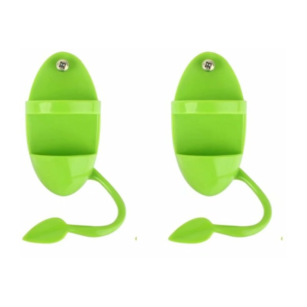 Fuglematere Utendørs Fuglemater Henge Fuglemater Fuglemat Dispenser Papegøye Fuglebur Tilbehør, 2PCS Grønn Parakitt