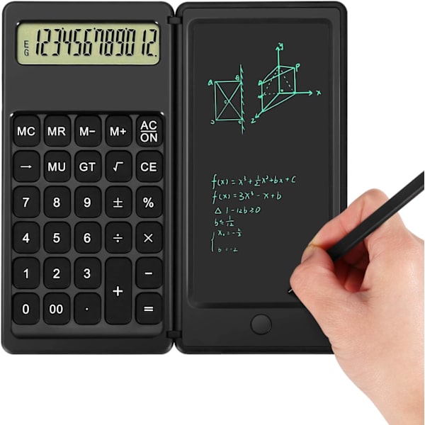 Skrivebordslommeregner, Skrivebordslommeregner med skrivetablet, Premium Skrivebordslommeregner til studerende og kontorfolk