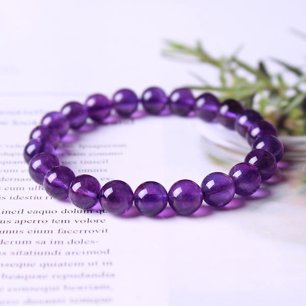 Smaragd Ametyst Armbånd og Øreringe Sæt til Kvinder eller Mænd, Krystal og Helbredende Sten Smykker, 8mm Grønne Lilla Sten Perler