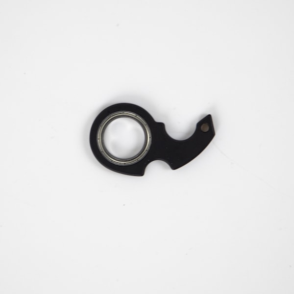 Spinner Fidget Ring Legetøj, Nøglespinner, Spindende Nøglering, Fidget Nøglering, Sensoriske Legetøj Sort