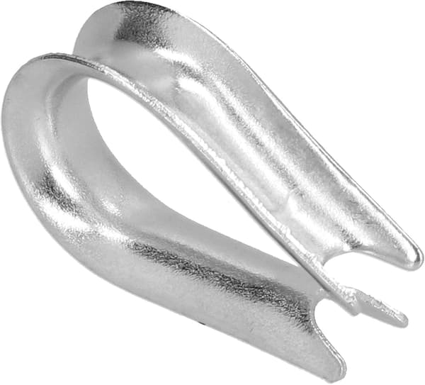 50 stk. Wire Rope Thimble Wire Rope Clips Rustfrit Stål Wire