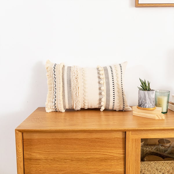 Koristeellinen tyynynpäällinen Boho-tyyny Tassel Sham Sohvatyynynpäällinen