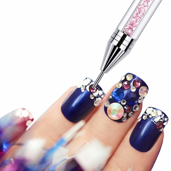 2 st Rhinestone Picker Dotting Pen, Dubbelsidig Rhinestone Gem