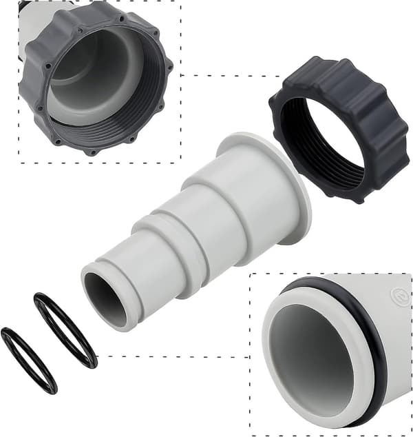 Pool Slange Adapter 2 Stykker Pool Fitting Han-gevind Adaptere Til Pool Dræn