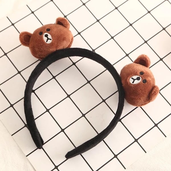 3D Bunny Cony Öronpannband, Söt Djurdräkter Hårband, Cartoon Bear