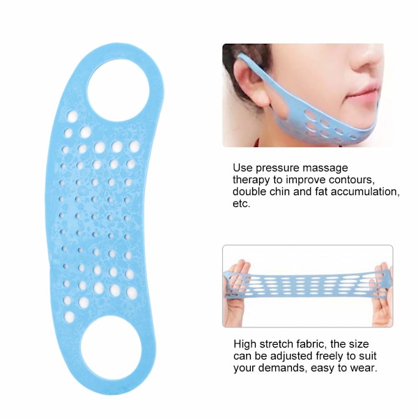 Återanvändbar V-linjemask, ansiktskonturlyftande fast mask, bantning