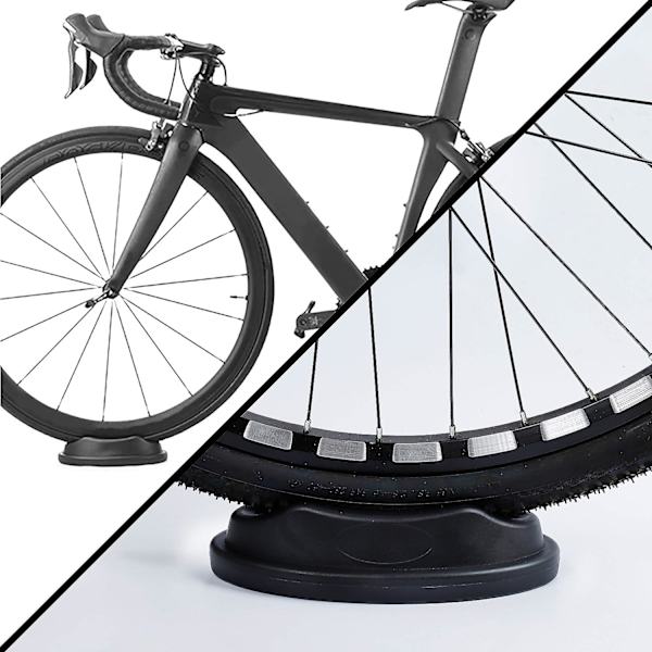 Shop cykel forhjul stativ skridsikker hjul stigerør blok til indendørs