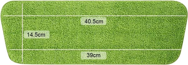 6 stk. Moppe Udskiftningspuder, Mikrofiber Spray Moppepuder til Spray Mopper, 42*14cm (Grøn)