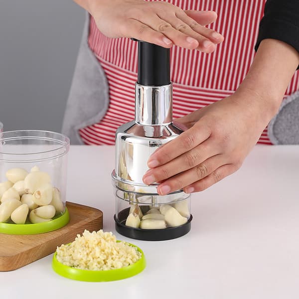 Lökhackare, Rostfritt Stål Manuell Lökhackare, Grönsak Frukt, Nöt,