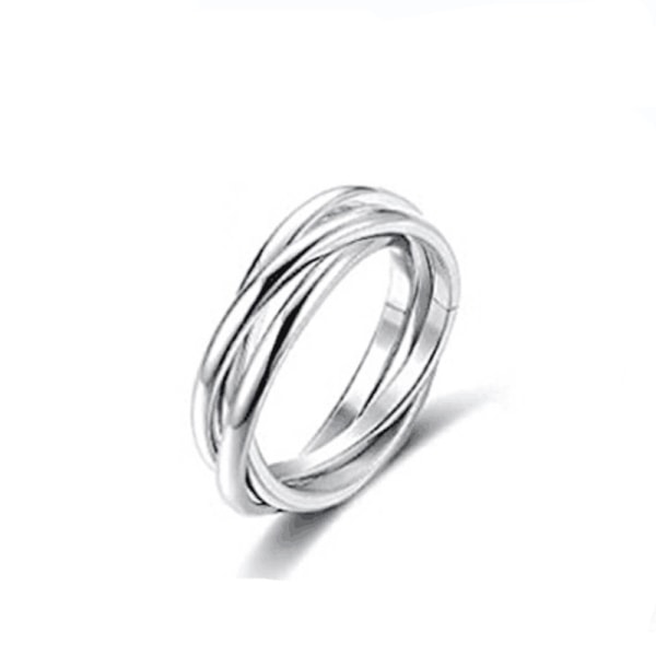 Stacking Wire Ring Kink Design, forgyldt og sølvbelagt i to farver til
