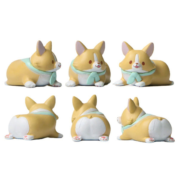 Pieni koira leipäminiatyyri PVC-figuuri, DIY-puutarhatarvike