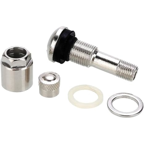 x 45mm Silver Stål Slanglösa Bilventiler