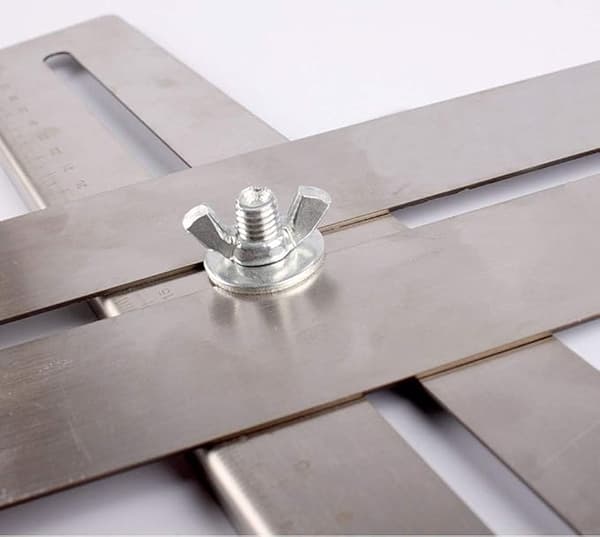 Flisebor Locator Universal Punch Tool til Marmor, Rustfrit Stål, Bærbar 300 mm, Tail