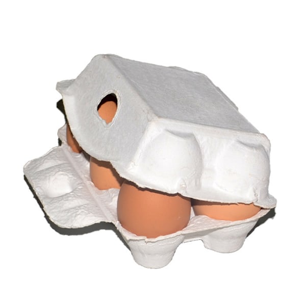 Äggkartong, Stapelbar Äggkartong av Pappersmassa, Äggbricka för Förvaring i Kylskåp Kök Återförsäljare Frakt, 10 Stycken, 10.5x7.5x6cm