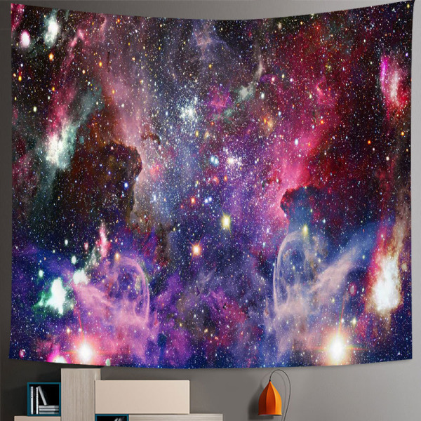Väggbonad Lila Yttre Rymd Gobeläng Cool Trippy Nebula Unive