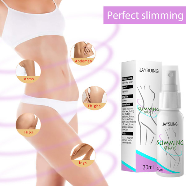 Gynecomastia Cellulite Reduceringsspray Viktminskning Ört Anti Cellulite Kroppsslankande Brännande 30ml