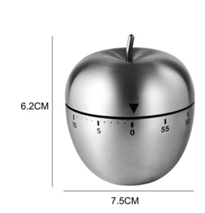 Køkken Timer Æble Form Køkken Timer Rustfrit Stål til Cooki
