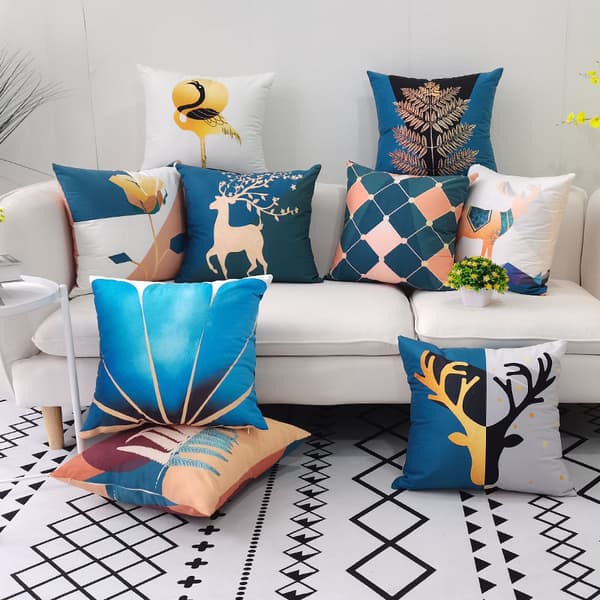 Sæt med 10 smukke moderne pudebetræk 45x45cm Til sofa, stue