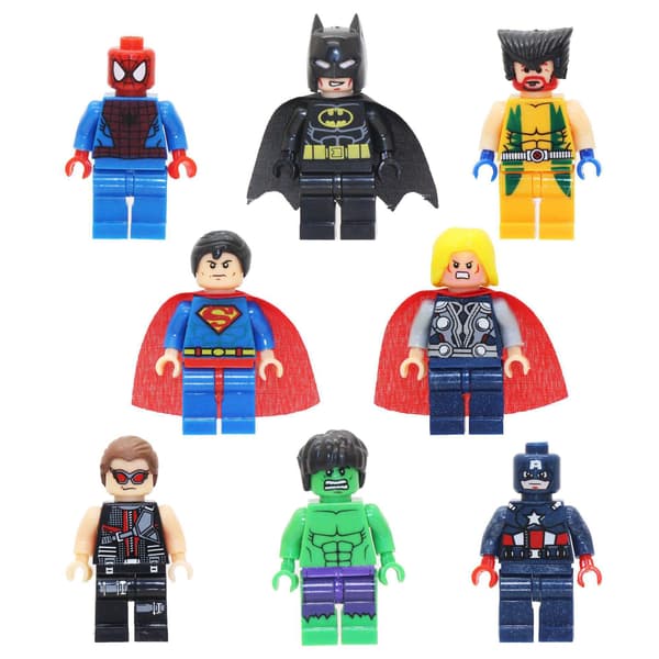 8 Avengers Heroes Comic Minifigures Byggeklodser