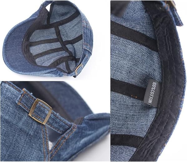 Beret Cap Men Adjustable Flat Vintage Hat