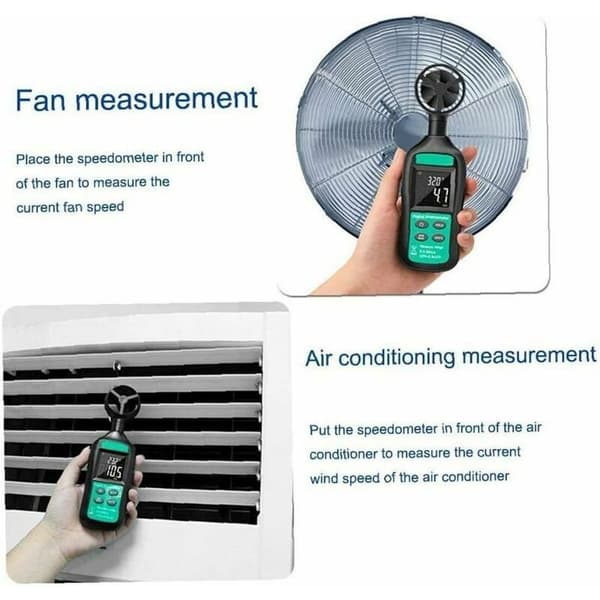 Vindhastighedsmåler Værktøj, Digital Anemometer, Høj Præcision Anemo