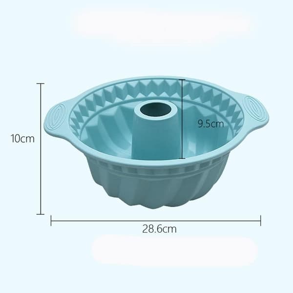 11\" Silikon Bundtkakeform, Non-stick Puddingform, Stor Mousseform