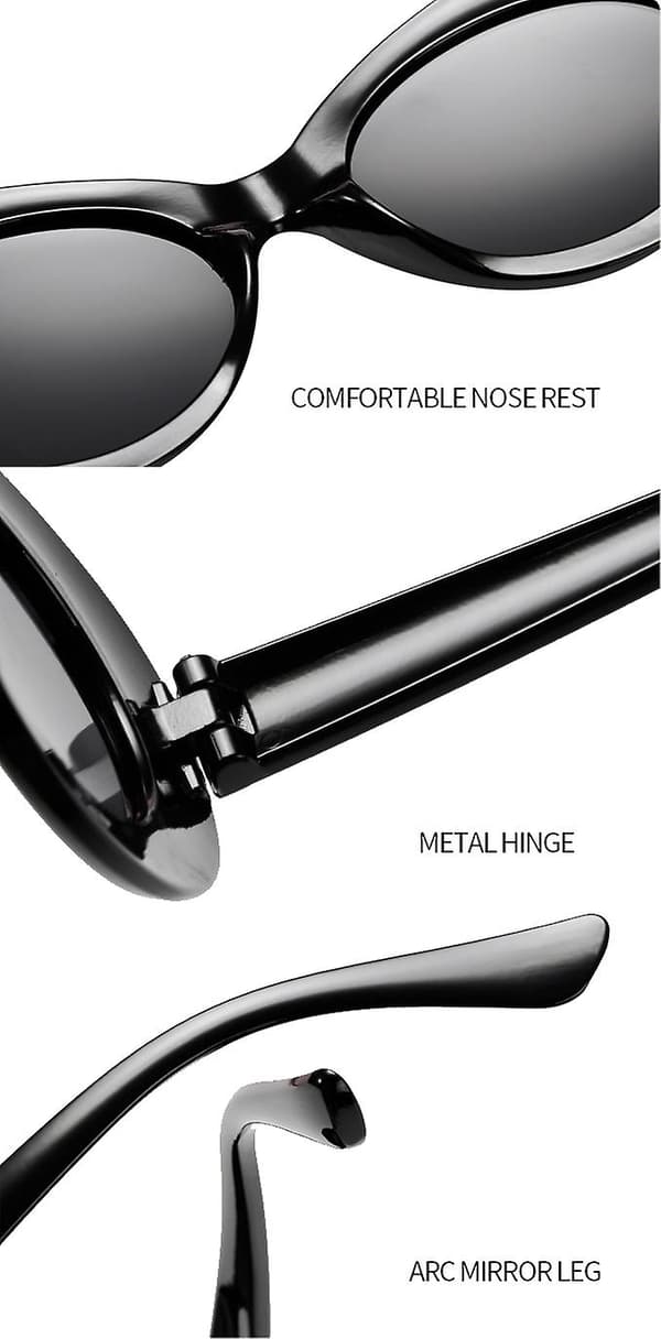 Retro Oval Goggle aurinkolasit, vintage Clout aurinkolasit