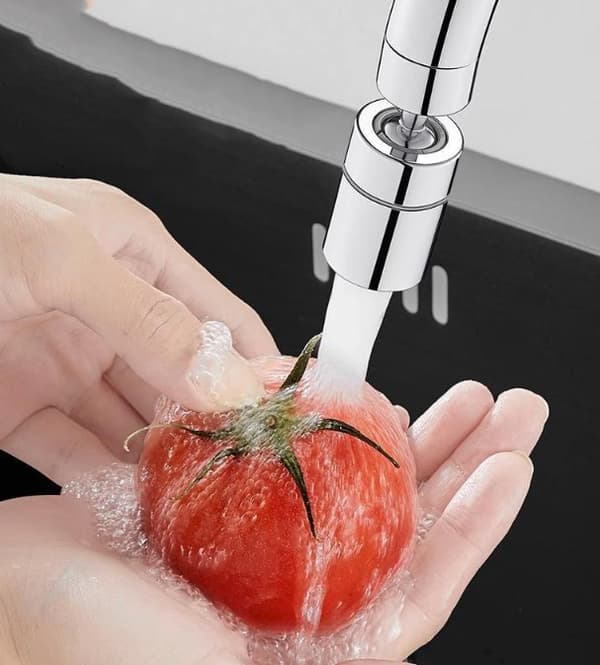 Solid ABS Faucet Aerators 720 Graders Rotasjon Bred Vinkel Dual Funksjon 23m