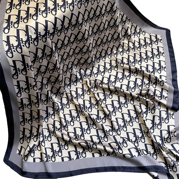 silke sateng skjerf firkantet 35"×35". 90 cm × 90 cm skjerf med silkefølelse